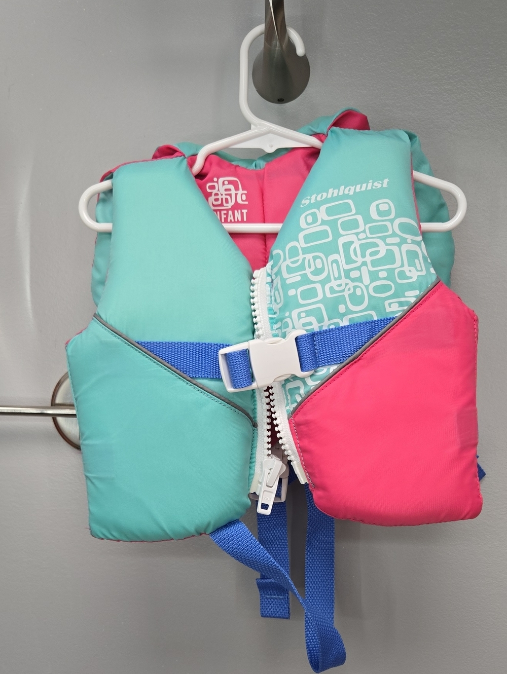 Kids Life Jacket - Teal & Pink